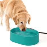 Berverra large heated water bowl for outdoor use keeps pets hydrated in cold weather.