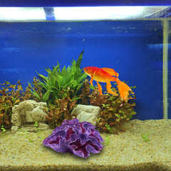 Besimple aquarium decor purple coral enhances tank landscape.