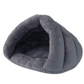 Beskie Pet Tent Cave Bed front view shows cozy burrow design for small to medium pets.