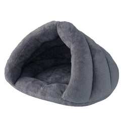 Beskie Pet Tent Cave Bed front view shows cozy burrow design for small to medium pets.