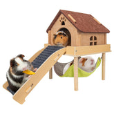 BESNEW 3in1 guinea pig hammock assembly shows space-saving multi-use design for small cages.