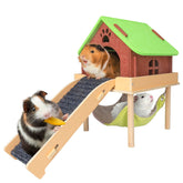 BESNEW 3in1 guinea pig hammock provides cozy resting space for small pets