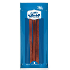 Best Bully Sticks 12inch pack front view — three natural chews.