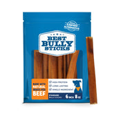 Best Bully Sticks 6inch bully stick: long-lasting chew that supports dental health during play.