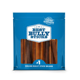 Best Bully Sticks 6inch packaging close-up showing natural beef chew for dogs
