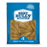 Best Bully Sticks cow ears pack 15-count—long-lasting dog chew