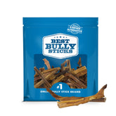 Best Bully Sticks odor-free junior bully stick close-up showing natural beef chew for dogs.