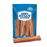 Best Bully Sticks thick 6-inch pack for large dogs, long lasting chew