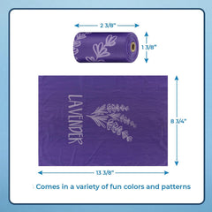 Best Pet Supplies 13x9 poop bags show ample size for all dog breeds.