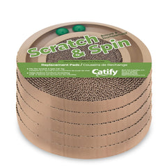 Best Pet Supplies Catify scratcher inner track balls support mental stimulation during solo play sessions.
