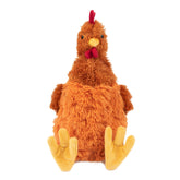 Best Pet Supplies crinkle chicken six-legged octopus toy in brown for interactive fetch and chew sessions.
