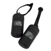 Best Pet Supplies dog poop bag holder attached to leash for convenient cleanup during walks.