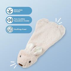 Best Pet Supplies hare toy head squeaker delivers engaging prompts during fetch and chew sessions.