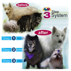 Best Shot Ultra Wash Shampoo's herbal scent enhances the grooming experience.