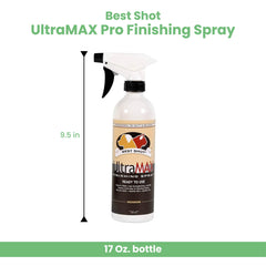 Best Shot UltraMAX Pro Finishing Spray adds radiant sheen after grooming.