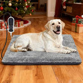 Bestio heated dog bed cover grey removable offers easy washing and long-lasting softness.