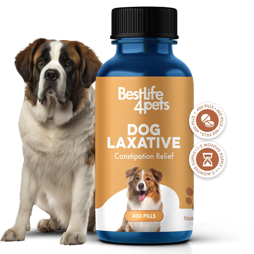 BestLife4Pets dog laxative pills tube for gentle constipation relief