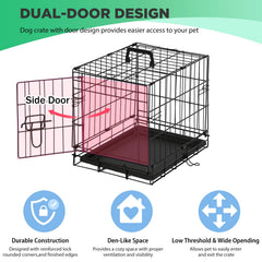 BestPet dog crate collapsible-design demonstrates easy storage and portability.