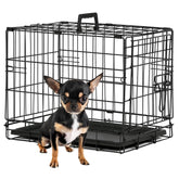 BestPet dog crate front door view with dual latches for secure containment.