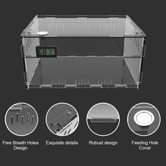 BETAZOOER reptile terrarium 360-degree clear view enables unobstructed monitoring