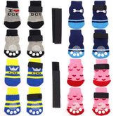 Betinyar anti-slip dog socks offer secure traction on hardwood floors.