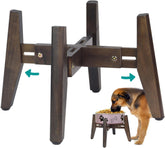 BETSEO dog bowl stand adjustable height supports comfortable feeding for medium and large breeds.