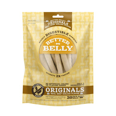 Better Belly Originals Small Rolls pack shot showcasing beef flavor and compact chew size.