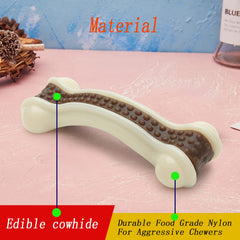 BETTEPROD 5.3-inch bone-shaped chew toy supports teething and boredom relief for dogs