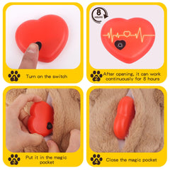 BEVERLYSHARK heartbeat toy used as sleep aid for calmer nights.