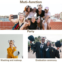 Beviliu movable-ears design on headband allows adjustable positioning for many outfits.