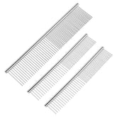 BEVTEE dog combs 3pc set large comb detangles thick coats