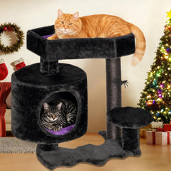 BEWISHOME Gothic Cat Tree spider toy hanging adds playful hunting stimulus