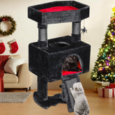 BEWISHOME coffin bed cat tree showcases gothic design for a cozy hideaway