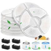 Beyolike 12-pack cat fountain filters packaging for easy replacement and value.
