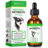 Beyxdu dog antibiotics bottle-front showing natural liquid supplement for dogs.