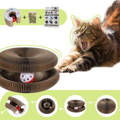 Bfbawm Magic Organ honeycomb texture close-up highlights durable, claw-friendly scratching.