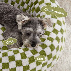 BFPETHOME donut dog bed full-cover interior emphasizes comfort for small pets.