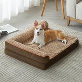 BFPETHOME orthopedic bed closeup shows joint-supporting comfort.