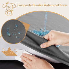 BFPETHOME removable cover shown for easy machine washing after trips.