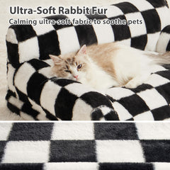 BFPETHOME cat couch side view with plush cushioning