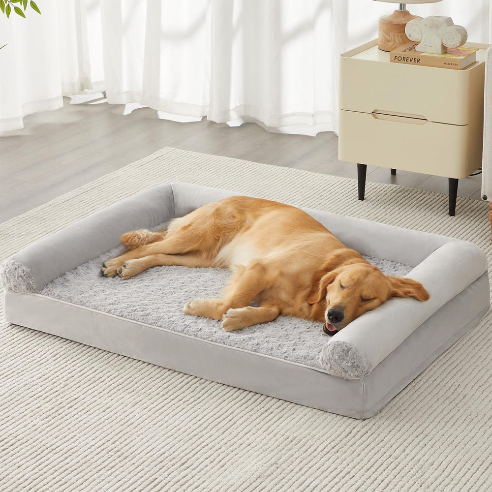 BFPETHOME dog bed 54x36 top-view showcases spacious comfort for large dogs.
