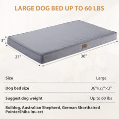 BFPETHOME outdoor dog bed egg-crate foam interior shows supportive cushioning.