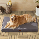 BFPETHOME outdoor dog bed with waterproof fabric protects foam on the porch