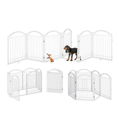 BHG six-panel folding gate shown in folding accordion configuration