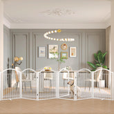 BHG Metal No-Assembly Dog Gate wide 144-inch span for room-wide separation