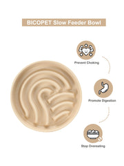 BICOPET anti-slip rim bowl prevents mess during enthusiastic meals.