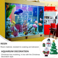 BicVaken snowman aquarium decor creates seasonal appeal and safe use