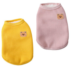 BIECWIAY fleece cotton dog shirt front view with breathable fabric