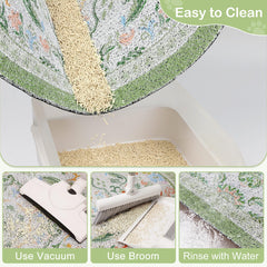 Bienbee cat litter mat soft paw-friendly PVC surface gentle on paws