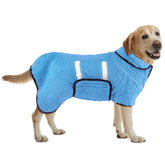 Bienbee dog bathrobe with quick-drying fleece for fast post-bath drying.